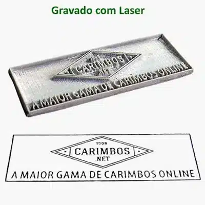 Borracha gravada a laser para substituição em carimbos personalizados