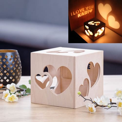 Dia dos namorados Suporte de velas - com amor